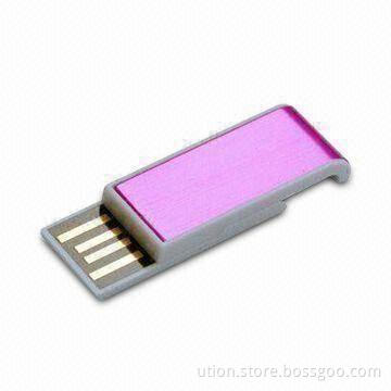 Mini USB Flash Drive with 1 to 32GB Capacity, Supports USB1.1, 2.0 Interface and Free Logo